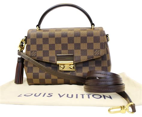 louis vuitton croisette damier ebene canvas cross body bag|louis vuitton croisette bag.